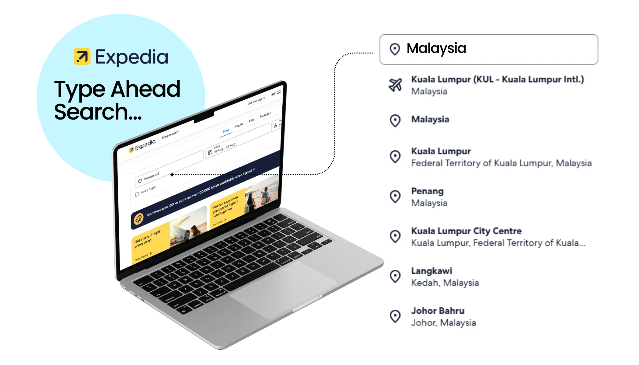 Expedia Type-Ahead Search